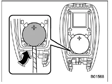 Subaru Ascent removing button battery from key fob compartment safely