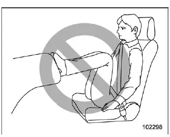 Subaru Ascent incorrect rear passenger foot placement interfering with seat systems