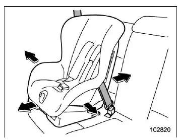 Subaru Ascent activating ALR mode by fully extending seatbelt for child seat installation