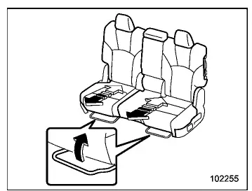 Subaru Ascent bench seat forward backward sliding adjustment