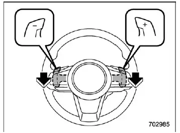 Subaru Ascent steering wheel shift paddles for manual gear control
