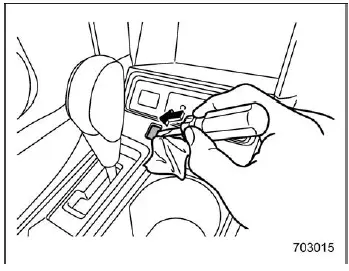 Subaru Ascent shift lock cover removal location near gear selector