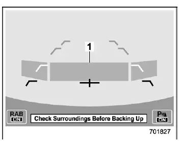 Subaru Ascent short proximity alert orange zone display