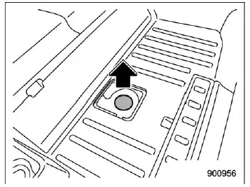 Subaru Ascent removing spare tire access cover opening