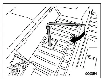 Subaru Ascent spare tire retainer installation