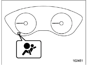 Subaru Ascent SRS airbag system warning light dashboard indicator overview