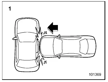 Subaru Ascent severe side impact near front seat triggering side airbag deployment