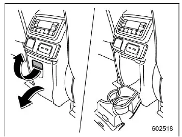 Subaru Ascent second row captain seats cup holder in center console