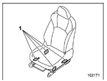 Subaru Ascent occupant detection sensors and front passenger airbag control system