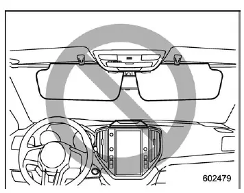 Subaru Ascent sun visor sliding extension feature