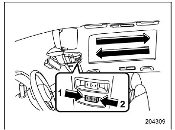 Subaru Ascent sunshade switch control open close function