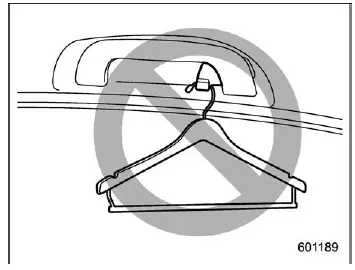 Subaru Ascent curtain airbag safety with coat hooks and hanging objects