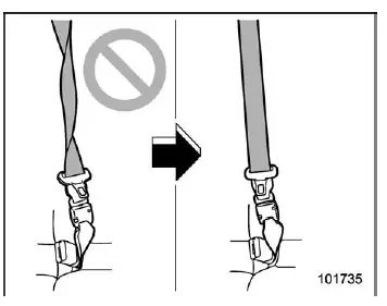Subaru Ascent third row center seatbelt routing and positioning