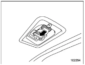 Subaru Ascent third row center seatbelt stored in roof recess