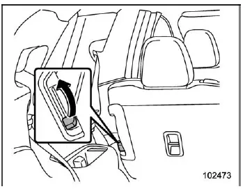 Subaru Ascent third row exit mechanism bench seat
