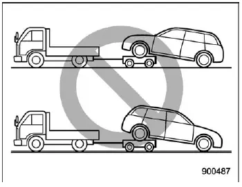 Subaru Ascent towing procedure with proper vehicle positioning