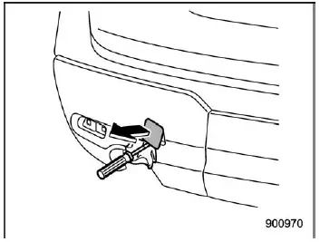 Subaru Ascent towing hook and tools from cargo area