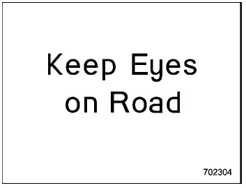 Subaru Ascent inattentive driving warning alert display