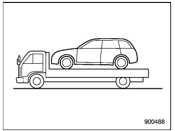 Subaru Ascent securely loaded on flat-bed truck for safe transport