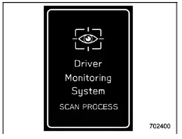 Subaru Ascent driver monitoring system user recognition start screen