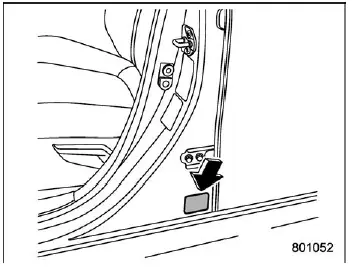 Subaru Ascent certification label showing GVWR and GAWR