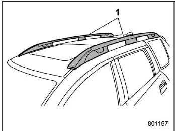 Subaru Ascent roof rails for cargo attachment