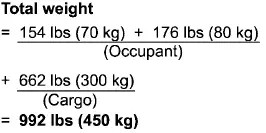 Subaru Ascent recalculated total weight with two occupants
