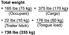 Subaru Ascent calculation including trailer tongue load