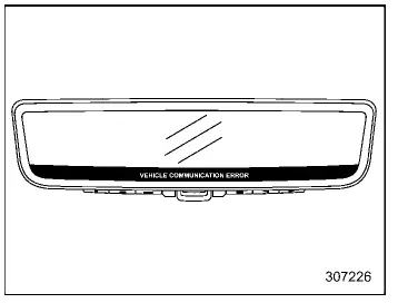 Subaru Ascent Smart Rearview Mirror warning indicator display error