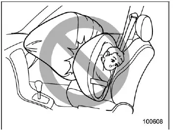 Subaru Ascent child restraint system prohibited front passenger seat warning