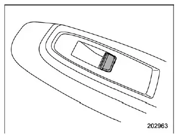 Subaru Ascent passenger door power window switch control illuminated button