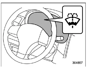 Subaru Ascent washer fluid warning light indicator