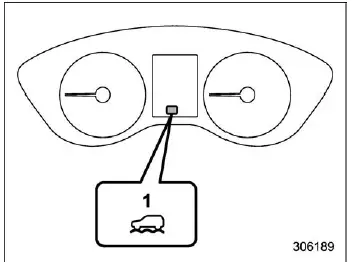 Subaru Ascent X-MODE indicator showing traction control mode active