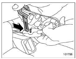 Unfastening the seatbelt