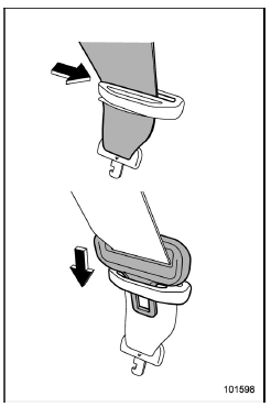 Unfastening the seatbelt