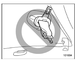 Unfastening the seatbelt