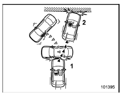 Examples of the types of accidents in which the driver's/driver's and front passenger's SRS frontal airbag(s) are not designed to deploy in most cases