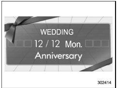 Example of notification on an anniversary