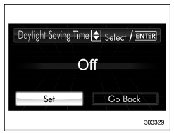 Daylight saving time setting