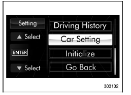 Preparation for car settings