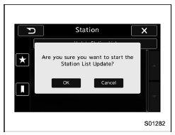 Update the station list