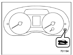 Hill start assist OFF indicator light (type A)