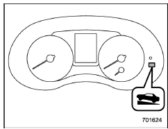 Hill start assist OFF indicator light (type B)