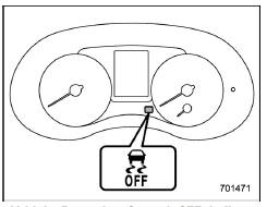 Vehicle Dynamics Control OFF indicator light (type B)