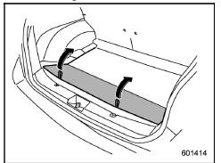 Stowage of the cargo area cover