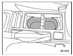 Front passenger's cup holder