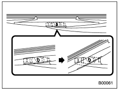 Rear window wiper blade assembly