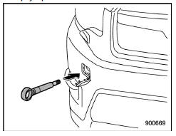 Front towing hook