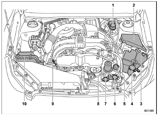 Engine compartment overview