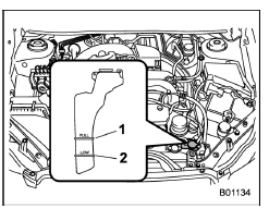 Checking the coolant level